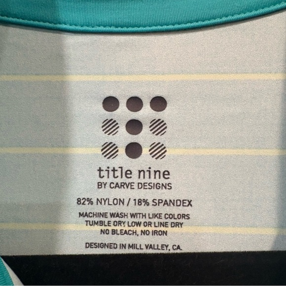 Title Nine by Carve Designs $82 Striped Sun Shirt Full Zip Jacket XL w/ pockets! - Picture 3 of 7